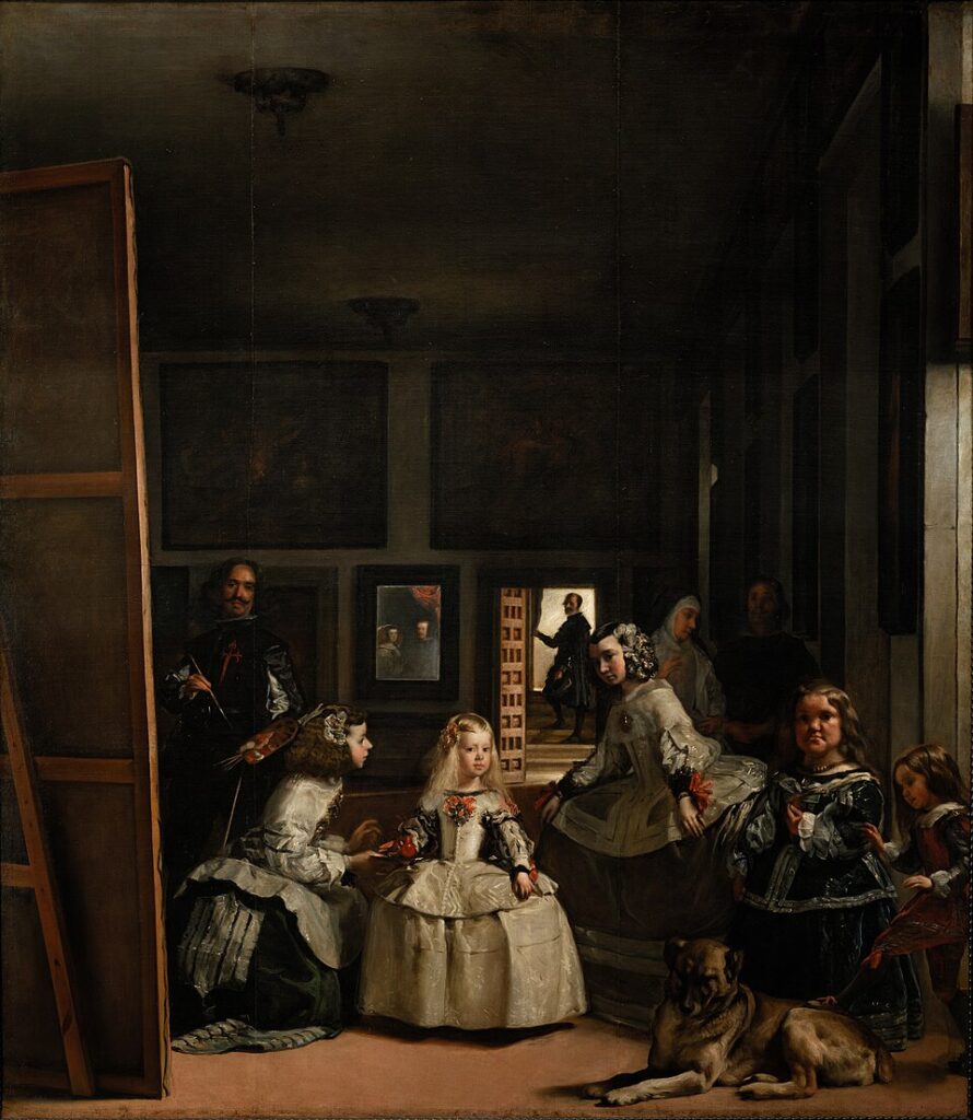 Artist: Diego Velázquez
Year: 1656
Medium: Oil on canvas
Dimensions: 318 cm × 276 cm (125.2 in × 108.7 in)
Location: Museo del Prado, Madrid